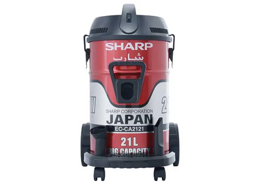 مكنسة كهربائية برميل من شارب 2100 وات بسعة 21 لتر